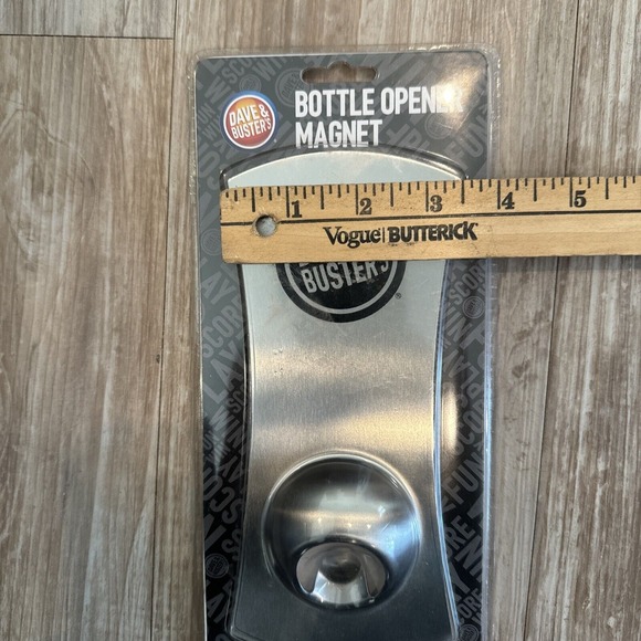 Dave & Buster's Bottle Opener Magnet - Approx 8"x 3.5" - Picture 5 of 5